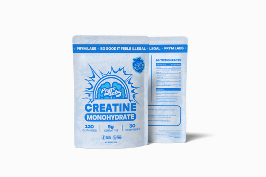 Empaque de Prym Labs Creatine Gummies con 120 gummies